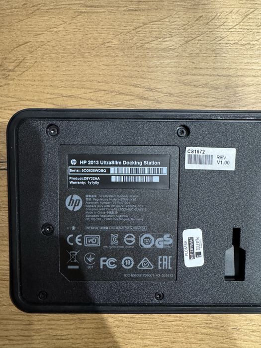Stacja dokująca HP 2013 Ultraslim Docking Station