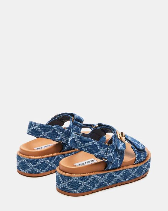 STEVE MADDEN Bigmona Denim Multi босоніжки босоножки