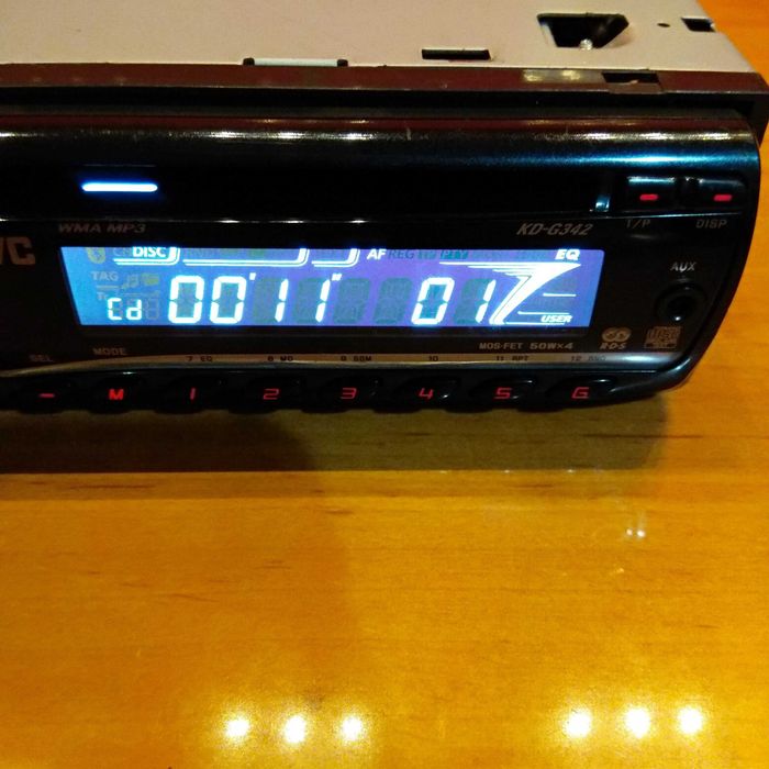 JVC KD-G342 Radio do auta 4x50 W,Equalizer,MP3 CD-R/RW WMA,CD TEXT