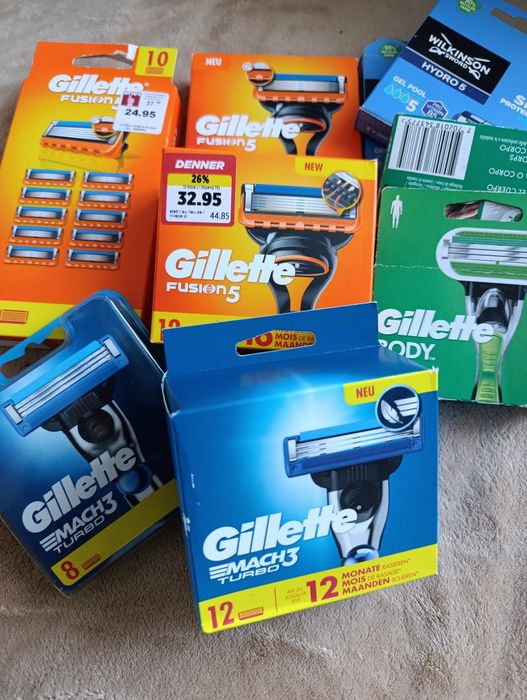 Запасні катріджі Gillette.Оригінал.