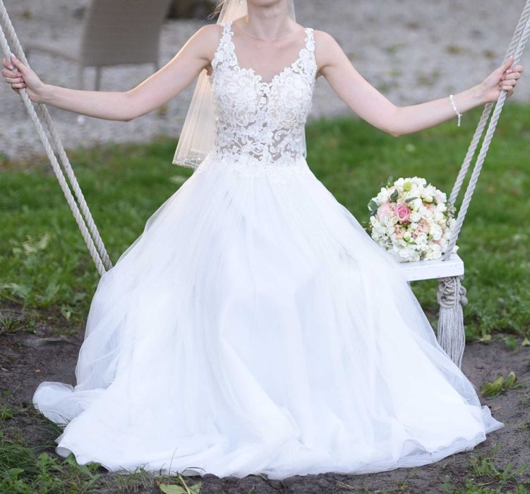 Suknia ślubna rozmiar XS (34)