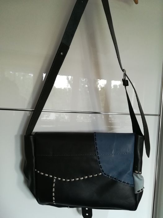 Oryginalna torba torebka skóra Handmade Bieszczady
