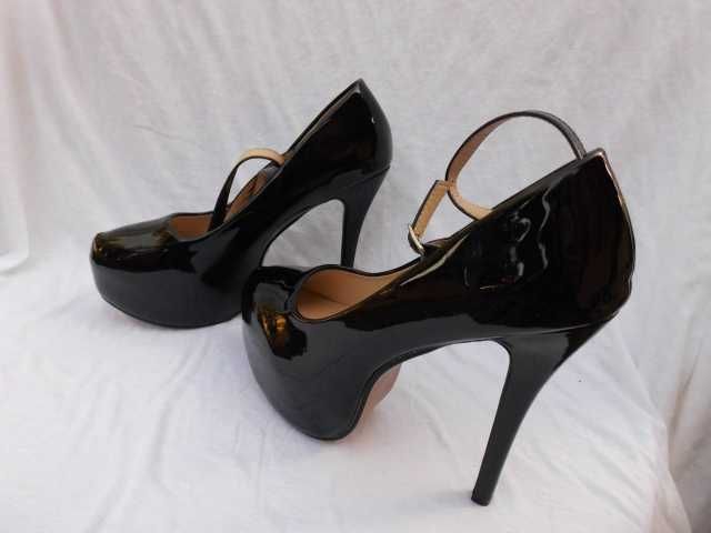 Ochenta pole dance lakierki szpilki- 15 cm platforma 41,5
