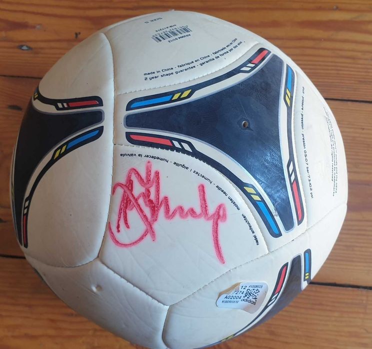 Piłka z autografami Lato Wójcik Euro 2012