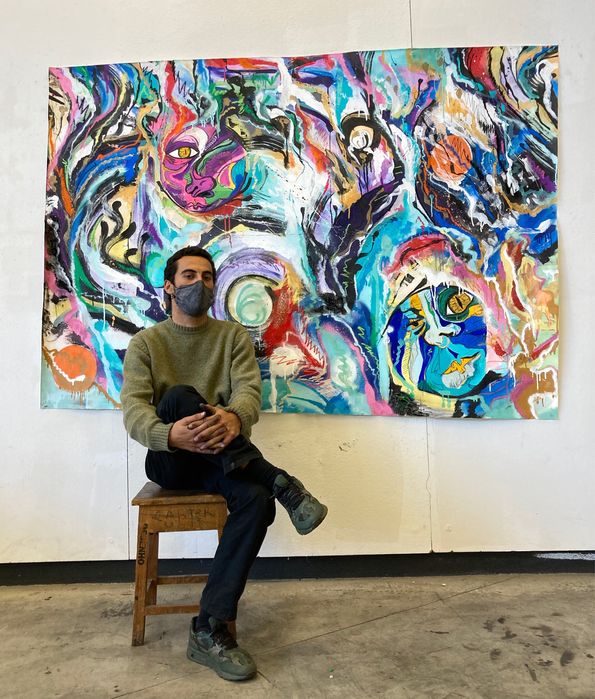 Obra Quadro Pintura Abstrata