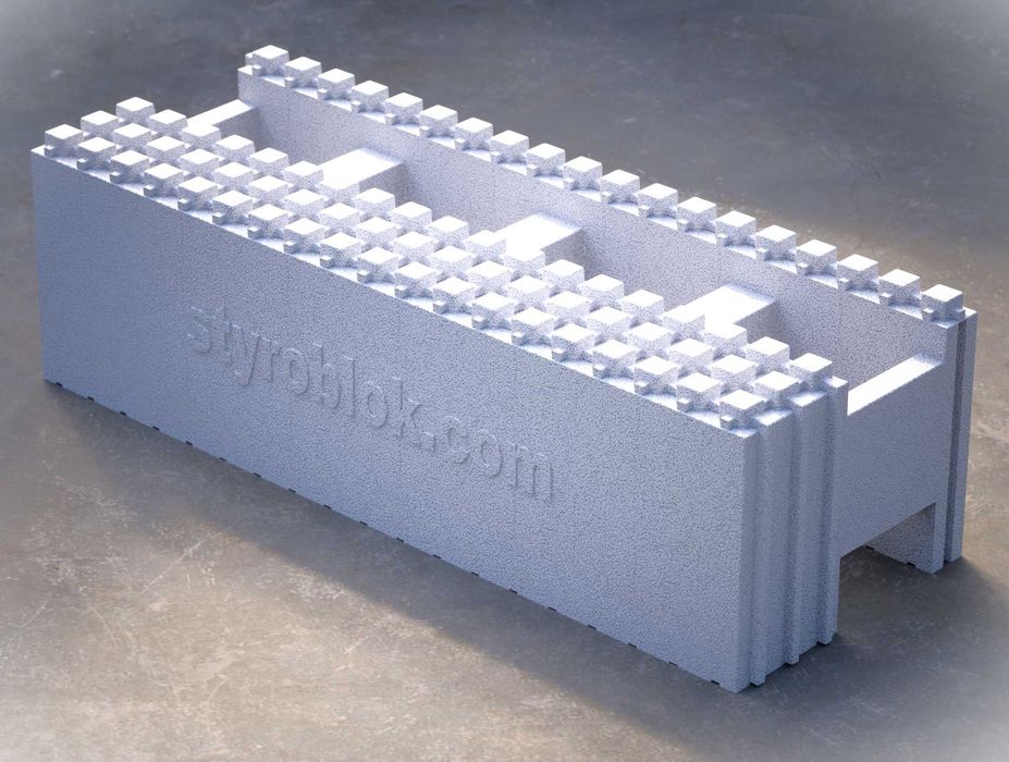 Bloczek styropianowy Styroblok EPS-120 do budowy domu basenu 100x35