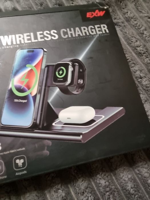 EXW HYS03 Stacja ładująca 3 w 1 ładowarka indukcyjna Uniwersalna iphon