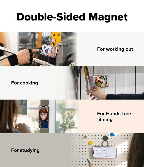 Магнитный держатель Ringke Dual Magnetic Smart Holder Black