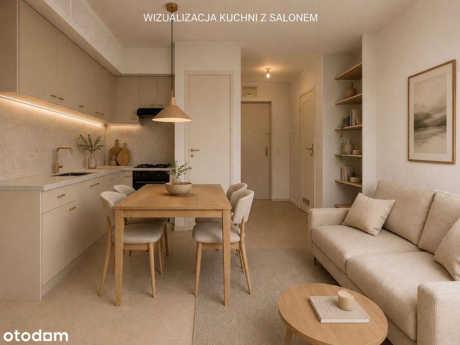 SADYBA | Potencjał 2 pokoi | 33,88 m² | parking | ciche osiedle