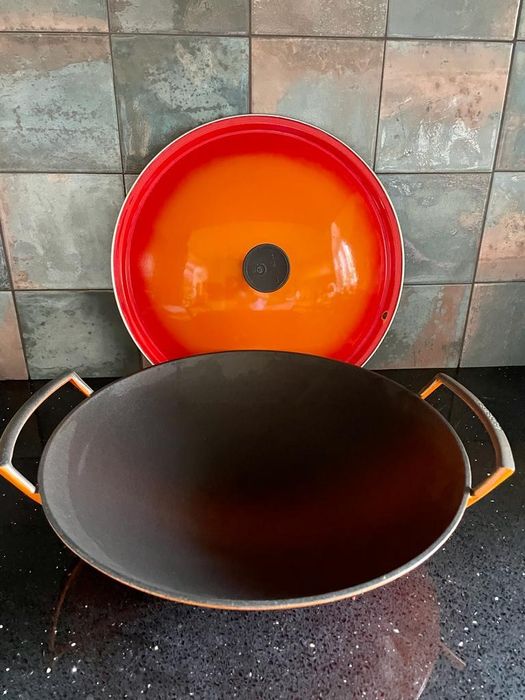 Le Creuset Orange Wok