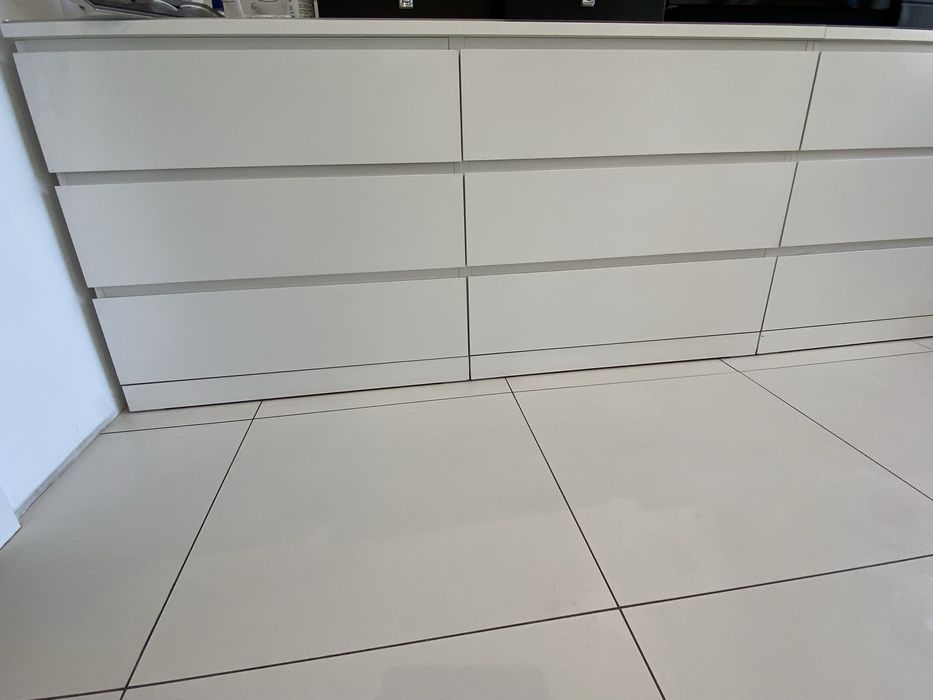 Ikea komoda Malm 6 szuflad 160x48 biała