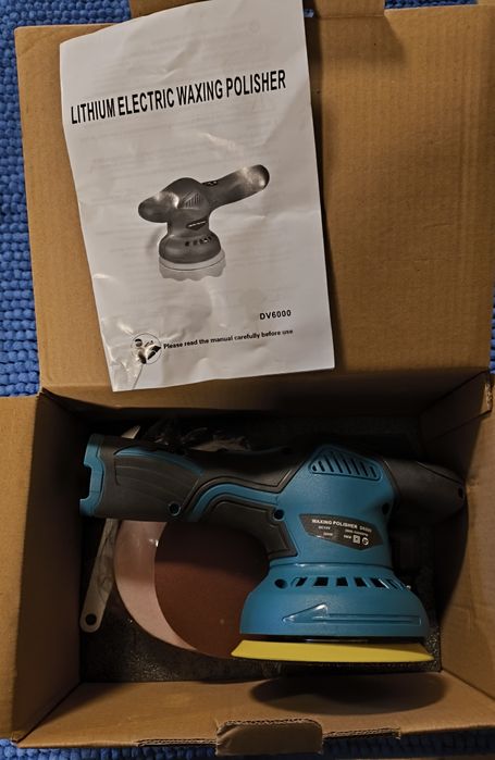 Акумуляторна полірувальна машинка 125мм Waxing Polisher DV6000