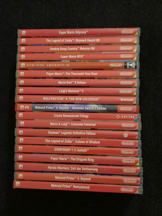 Capas Originais Nintendo Switch 1 e 2 – Zelda, Mario, Metroid e mais – 10€