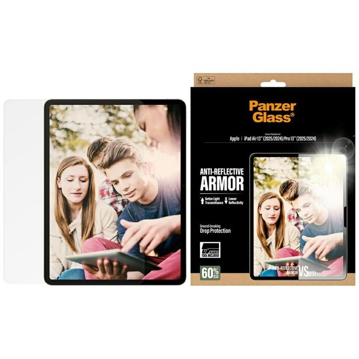 Szkło hartowane panzerglass ultra-wide fit reflective armor do ipad air 13 m2 2024 / m3 2025 / m4 2026 / pro 13" (2025/2024)"