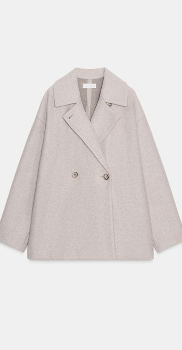 Elegancki płaszcz luźny Zara L XL