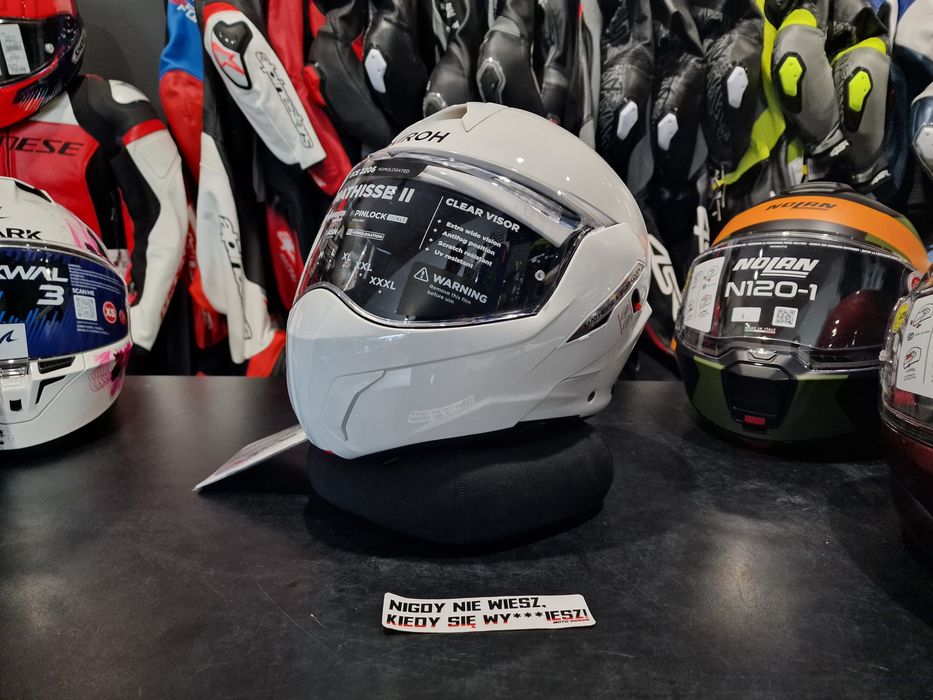 MotoSzafa Kask AIROH MATHISSE II WHITE GLOSS !gratisy/raty!