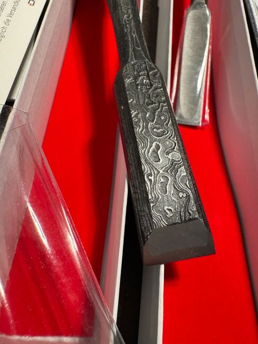 Akio Tasai Japonia - dłuta Mokume Nomi 18mm / zestaw