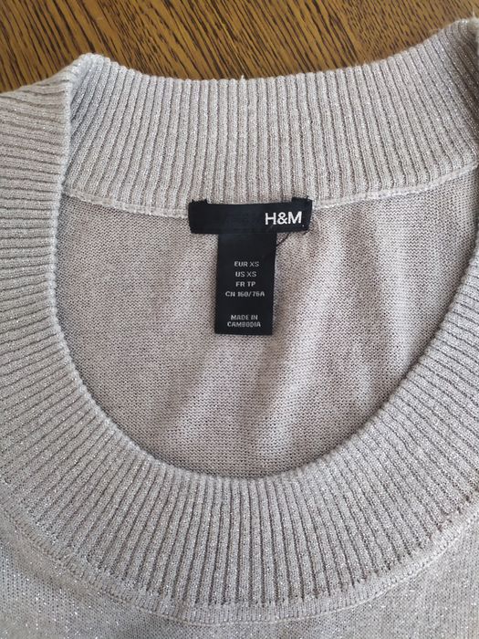 Srebrny sweterek tunika