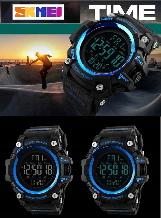 Wojskowy Zegarek Męski Skmei S-shock Wodoodporny Nowy Model Duży Ekran