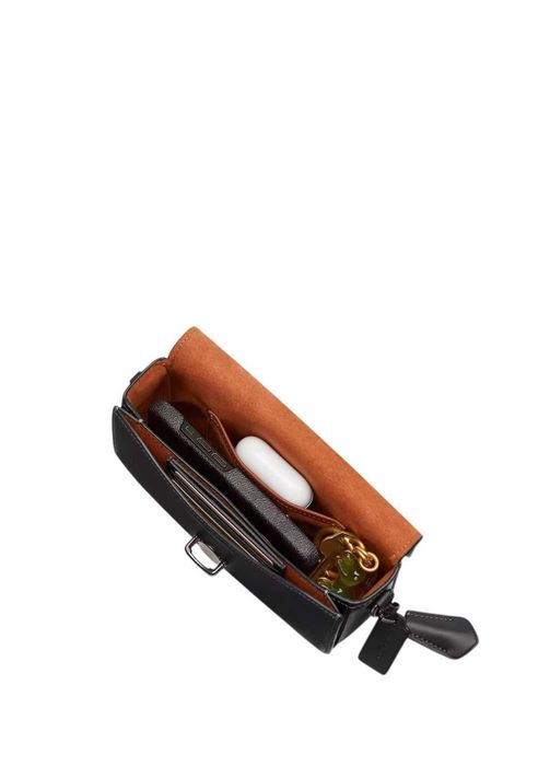 Сумка Coach Studio Baguette Bag 20 Black \ Chalk \ Light Camel