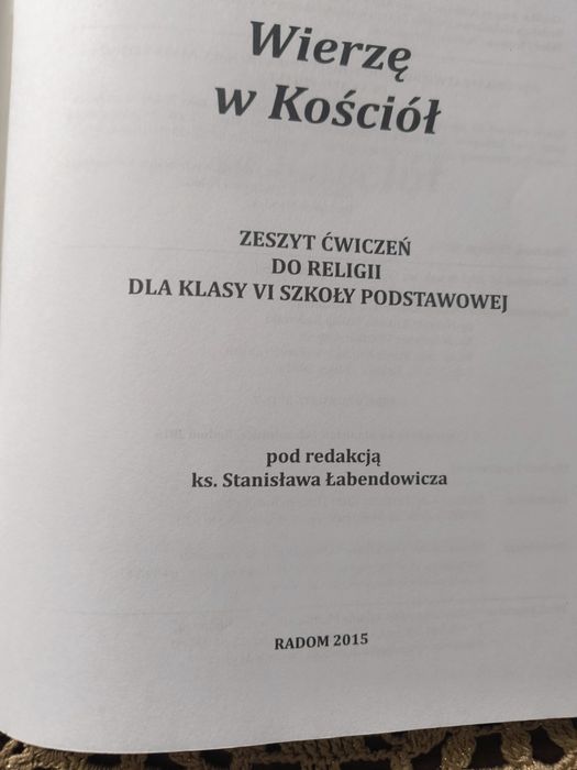 Podręcznik +ćwiczenia religia 6
