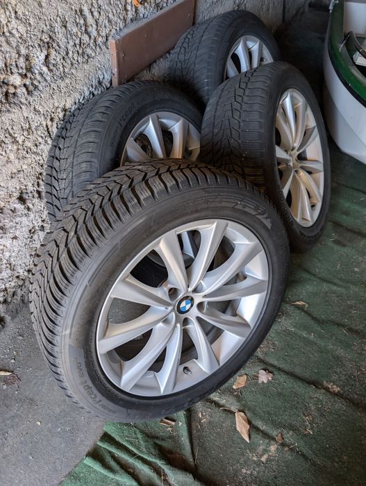 Alufelgi 18  Nowe opony zimowe BMW  245/50/18 zG11 G12 G32 5x1