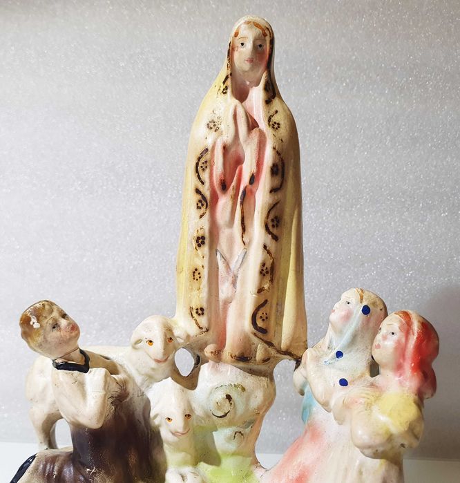 Muito Antiga ~ "RECORDAÇÃO de FÁTIMA" ~ Em Cerâmica ~ Anos 50