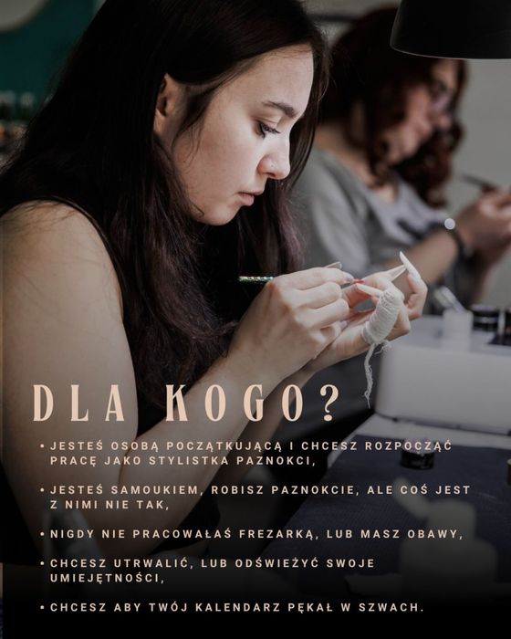 Szkolenia szkola 3 mięczna stylizacja paznokci kurs