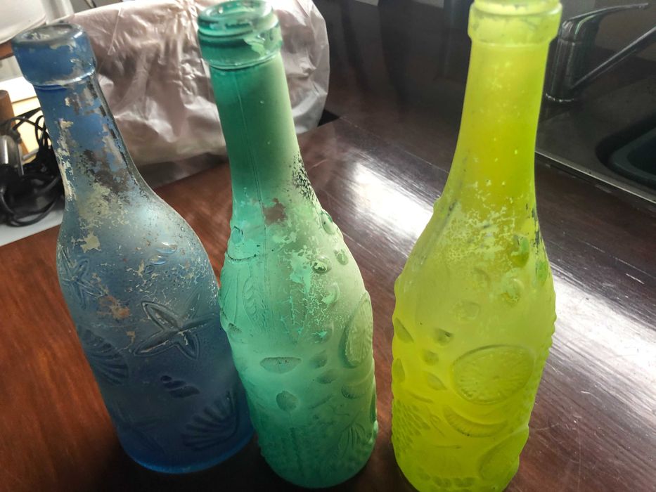 Garrafas decorativas para recuperar