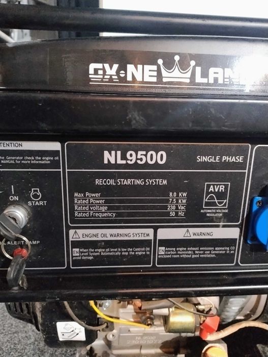 Оренда генератора 8 кВт в Черкасах однофазний бензин/газ (LPG,CNG)