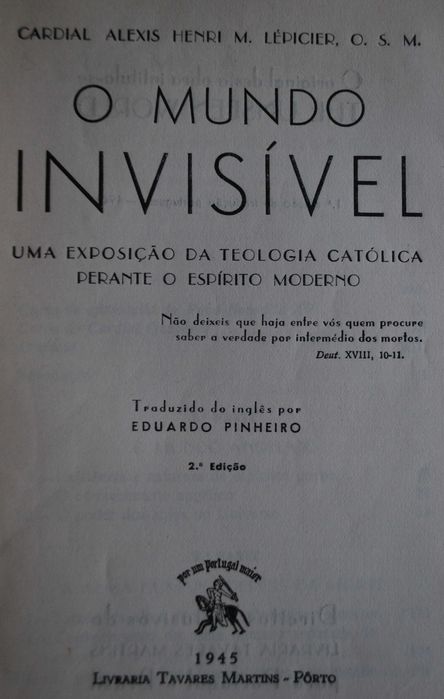 O Mundo Invisível (Teologia / Espiritismo)