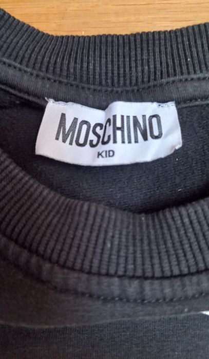 Bluza dresowa chłopięca czarna miś Moschino 5 lat 110cm