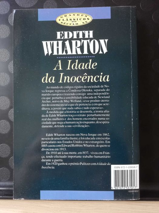 A Idade da Inocência - Edith Wharton
