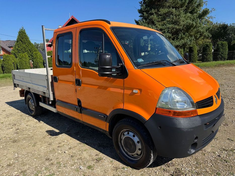 Renault MASTER 2,5 DCI DOKA SKRZYNIA 7 OSÓB FV 23% POLECAM  DUBEL KABINA Salon PL Zadbany Zdrowy Niezawody Ducato Transit Sprinter
