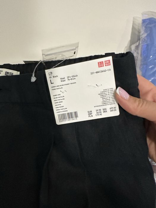 Нові лляні брюки UNIQLO × Comptoir des Cotonniers, розмір L