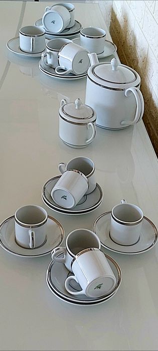 Conjunto de café e chá "Platinium"  Vista Alegre