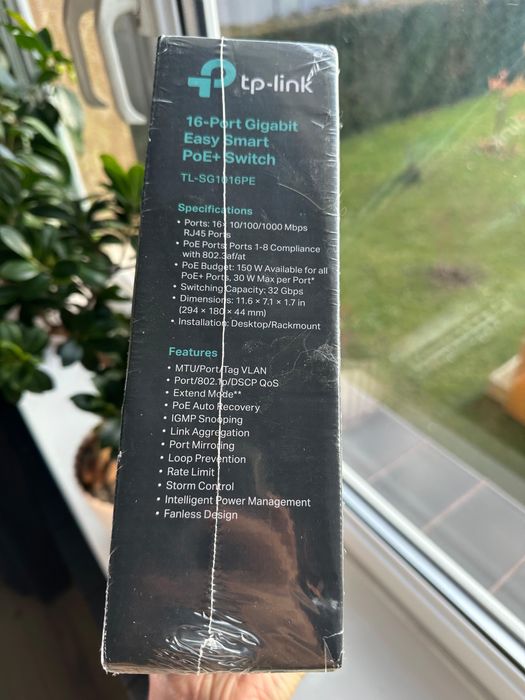 Switch TP-LINK TL-SG1016PE (POE) czarny TOMI-TECH