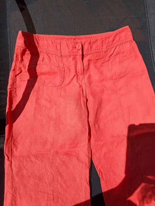 Spodenki rybaczki damskie 100% len  xl