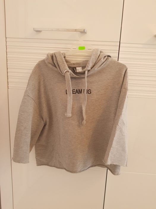 Szara krótka bluza -h&m 34