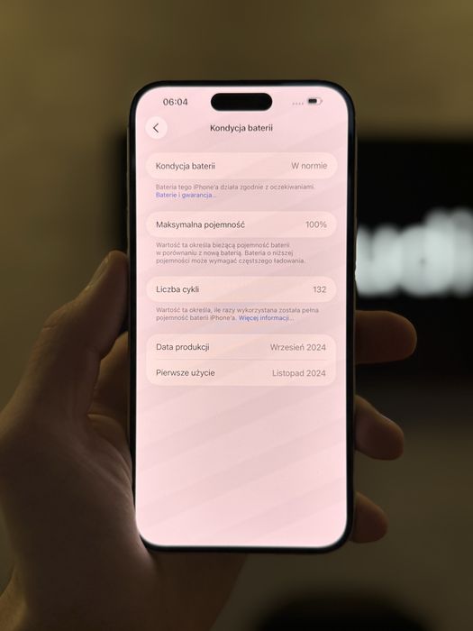 RATY 0% iPhone 16 Plus 512GB BATERIA 100% GWARANCJA 12 miesiecy!!!