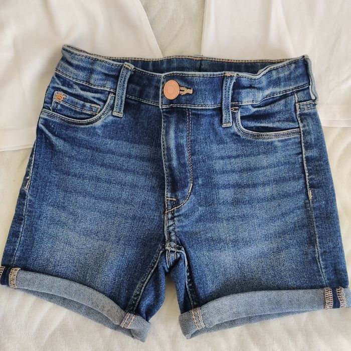Spodenki jeansowe krótkie koszulki hm cool club r.104