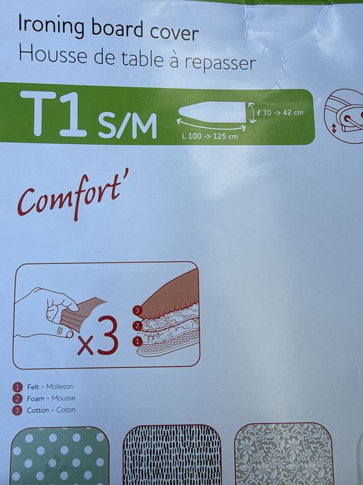 Cobertura Tabua Engomar Confort’ - L 100 > 125 cm