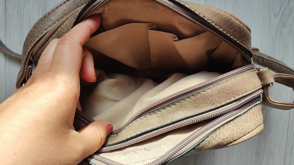 Torebka mała jasny brąz