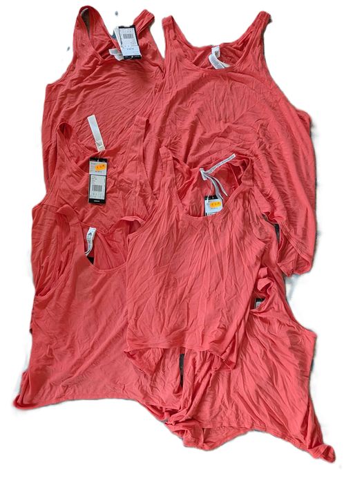 Lote Adidas para Revenda 7 Tank Tops Rosa Salmão Novos com Etiqueta