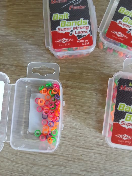4 paczki gumek do pelletu 3mm do method feeder