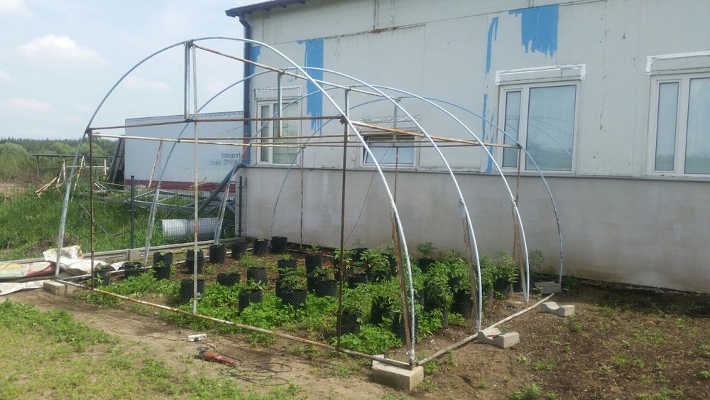 Konstrukcja stalowa namiot magazyn garaż hala folia ogrodnicza 12mb