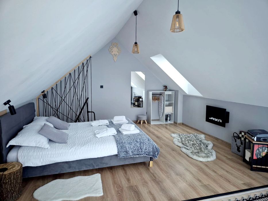 Domek w górach Pieniny Gorce Jezioro Czorsztyńskie z jacuzzi sauną wid