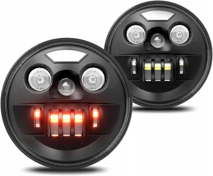 Lampa przednia LED Wrangler, SUV-y, motor 2 szt