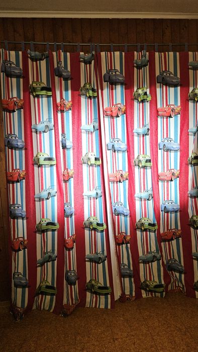 Cortinados quarto de criança Faísca Mcqueen