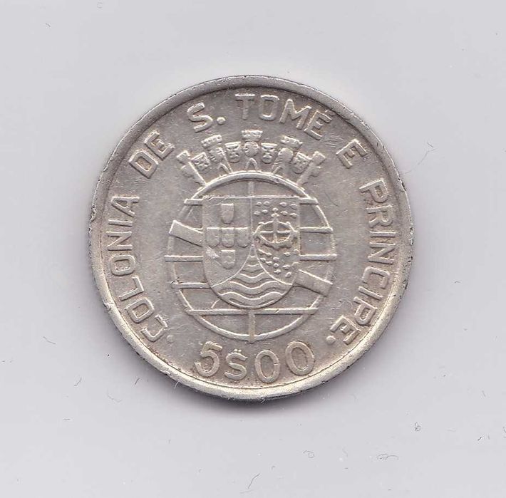 1948 São Tomé e Príncipe 5 escudos prata